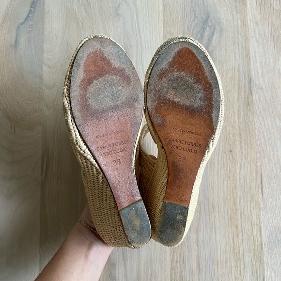 Carrie Forbes Houcine Raffia Wedges - Picture 5 of 7